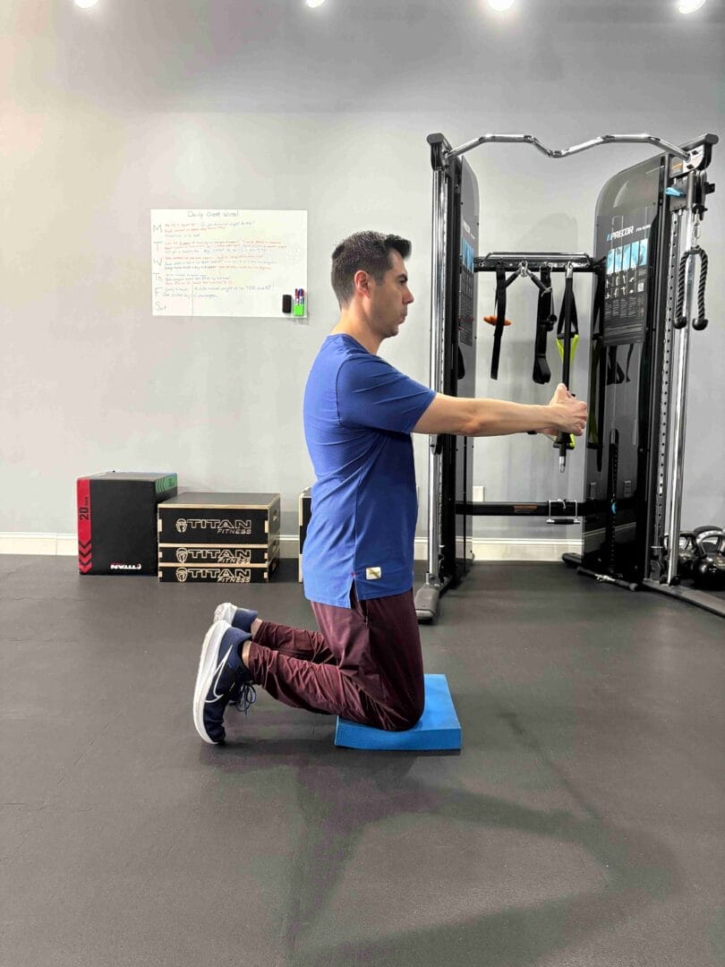 Excercising in Integra Fitness