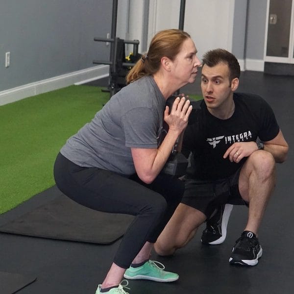 Woman on personal training